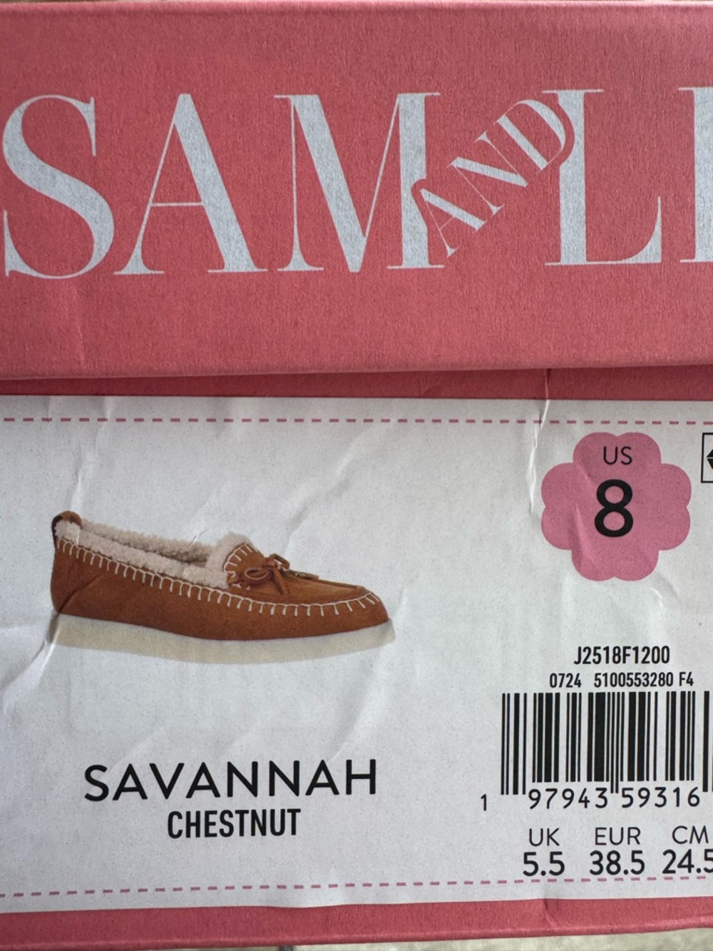 Sam & Libby Savannah Chestnut Moccasin Slippers